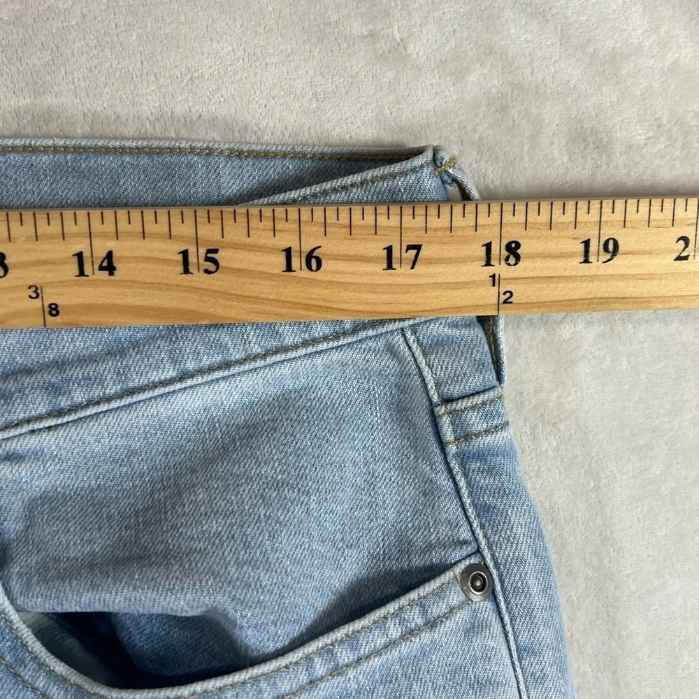 NWT J. Crew 770 34W 34L Blue Straight Stretch Cotton Light Wash Jeans C13